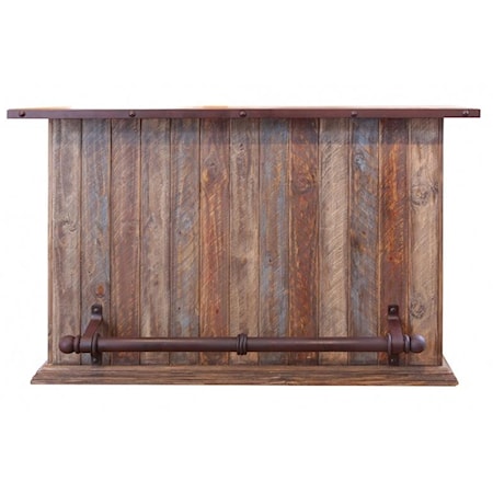 Multicolor Bar with Iron Footrest